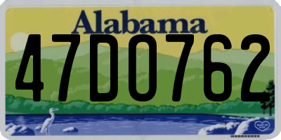 AL license plate 47DO762