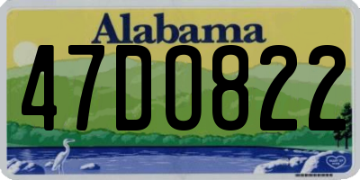 AL license plate 47DO822