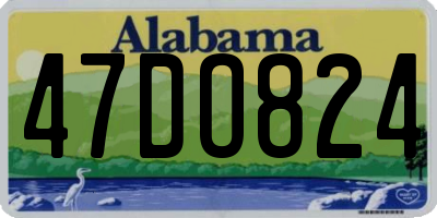 AL license plate 47DO824