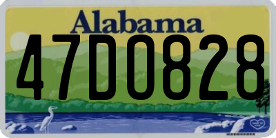 AL license plate 47DO828