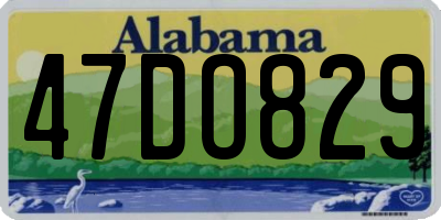 AL license plate 47DO829