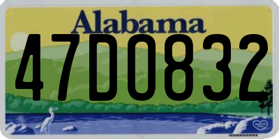 AL license plate 47DO832