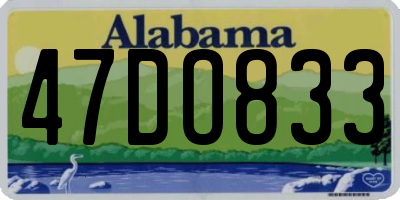 AL license plate 47DO833