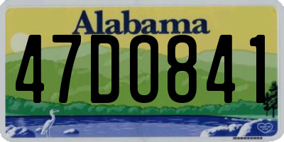 AL license plate 47DO841