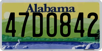 AL license plate 47DO842