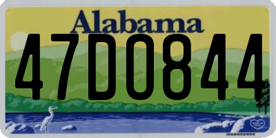 AL license plate 47DO844
