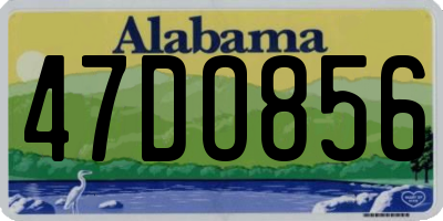 AL license plate 47DO856
