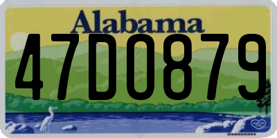 AL license plate 47DO879