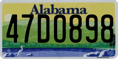 AL license plate 47DO898