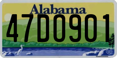 AL license plate 47DO901