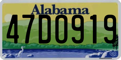 AL license plate 47DO919