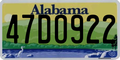 AL license plate 47DO922