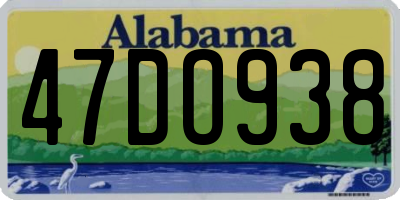 AL license plate 47DO938