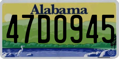 AL license plate 47DO945