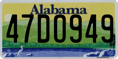 AL license plate 47DO949