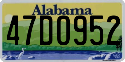 AL license plate 47DO952
