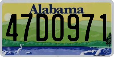 AL license plate 47DO971