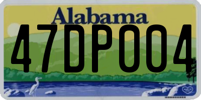AL license plate 47DP004