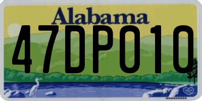 AL license plate 47DP010