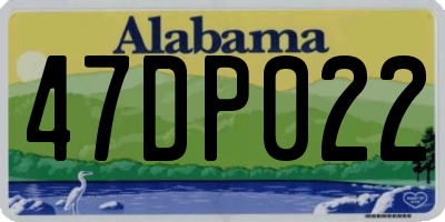 AL license plate 47DP022