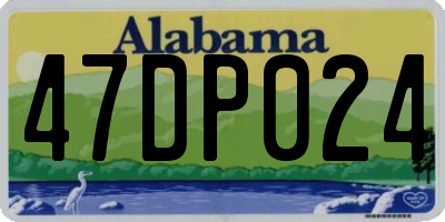 AL license plate 47DP024