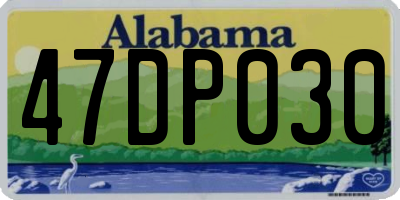 AL license plate 47DP030