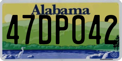 AL license plate 47DP042