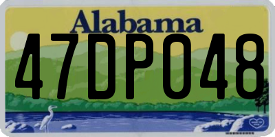 AL license plate 47DP048