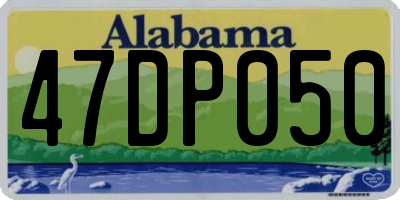 AL license plate 47DP050