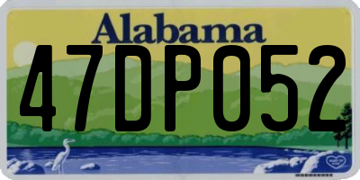 AL license plate 47DP052