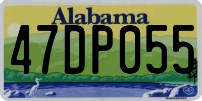 AL license plate 47DP055
