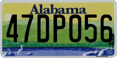 AL license plate 47DP056