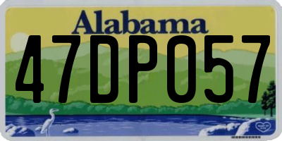 AL license plate 47DP057