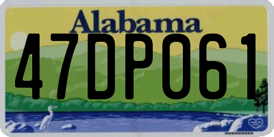 AL license plate 47DP061