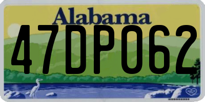 AL license plate 47DP062