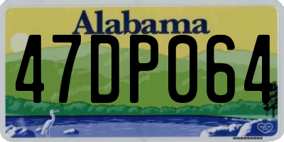 AL license plate 47DP064