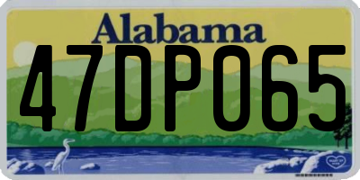 AL license plate 47DP065