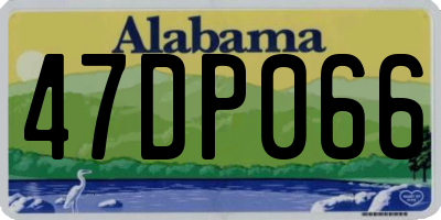 AL license plate 47DP066