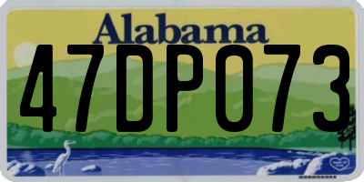 AL license plate 47DP073