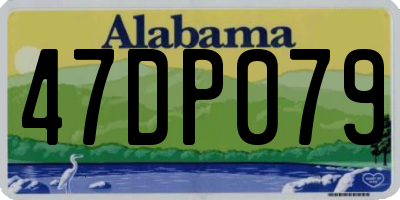 AL license plate 47DP079