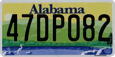 AL license plate 47DP082