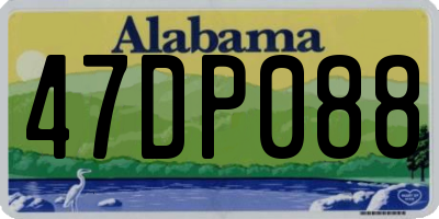 AL license plate 47DP088