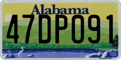 AL license plate 47DP091