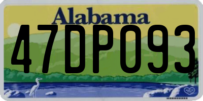 AL license plate 47DP093