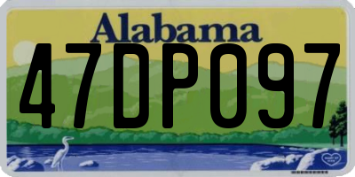 AL license plate 47DP097