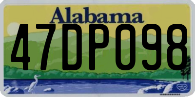 AL license plate 47DP098