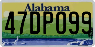 AL license plate 47DP099