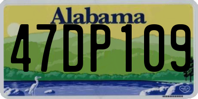 AL license plate 47DP109