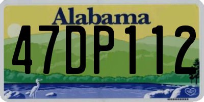 AL license plate 47DP112