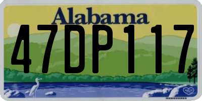 AL license plate 47DP117